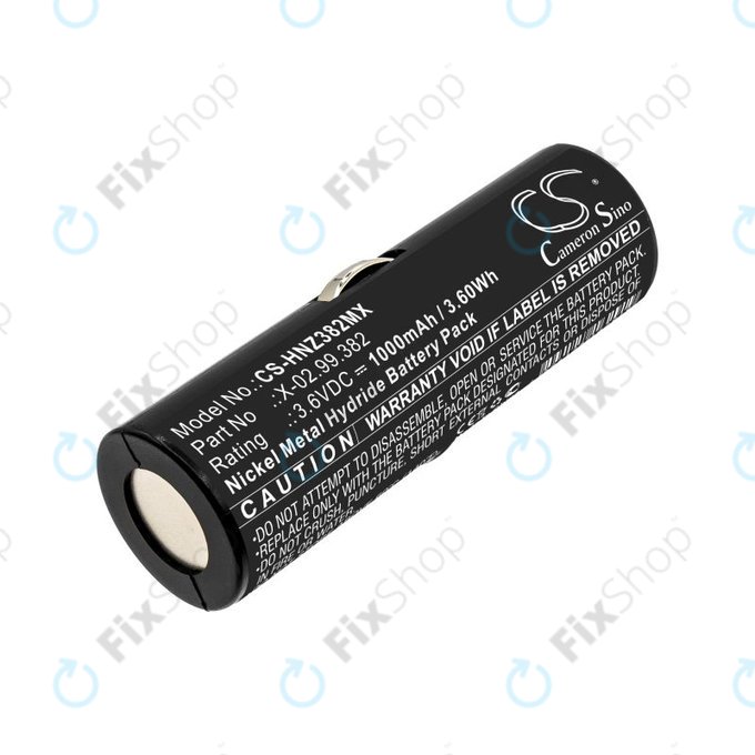 Baterie pro Heine Ophthalmoscope Beta 200, 1000mAh, Ni-MH, 3.6V, X-02.99.382, HQ