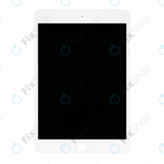 LCD Displej pro iPad Mini 5, White, Dotykové sklo bez rámu