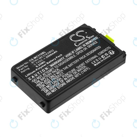 Baterie pro Symbol, Zebra MC3100, MC3190, 2500mAh, Li-Pol, 3.7V, BTRY-MC31KAB02, HQ