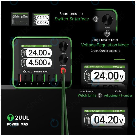 Nabíjecí stanice, 200W víceportová, 2UUL PC01