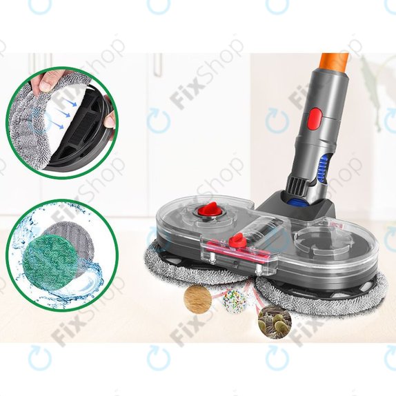 Dyson V-series, Outsize - Elektrická Hlavica s Mopem a Nádržkou