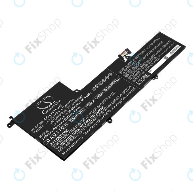 Baterie pro Lenovo Yoga Slim 7, 14s, 3850mAh, Li-Pol, 15.36V, L19C4PF4, HQ