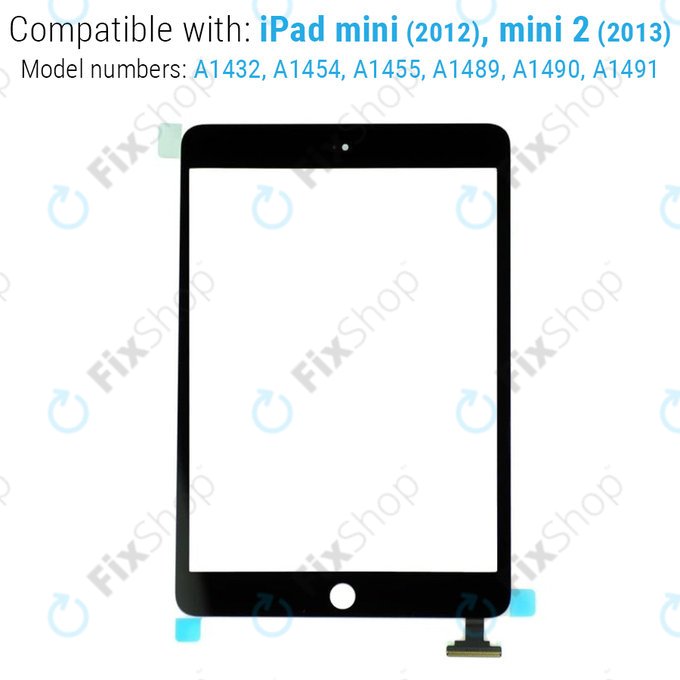 Dotykové sklo s IC konektorem pro iPad Mini, Mini 2, Black