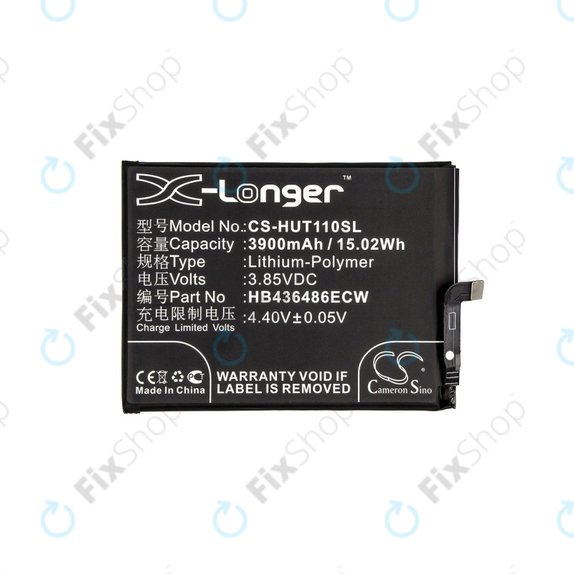 Baterie pro Huawei Mate 10 Lite, Honor View 20, 3900mAh, Li-Pol, 3.85 V, HB436486ECW, HQ