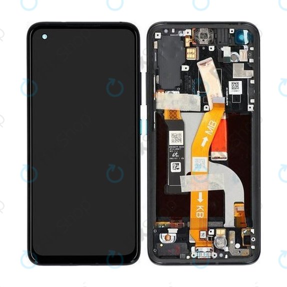 Asus Zenfone 8 ZS590KS - LCD Displej + Dotykové Sklo + Rám (Obsidian Black) - 90AI0061-R20010 Genuine Service Pack