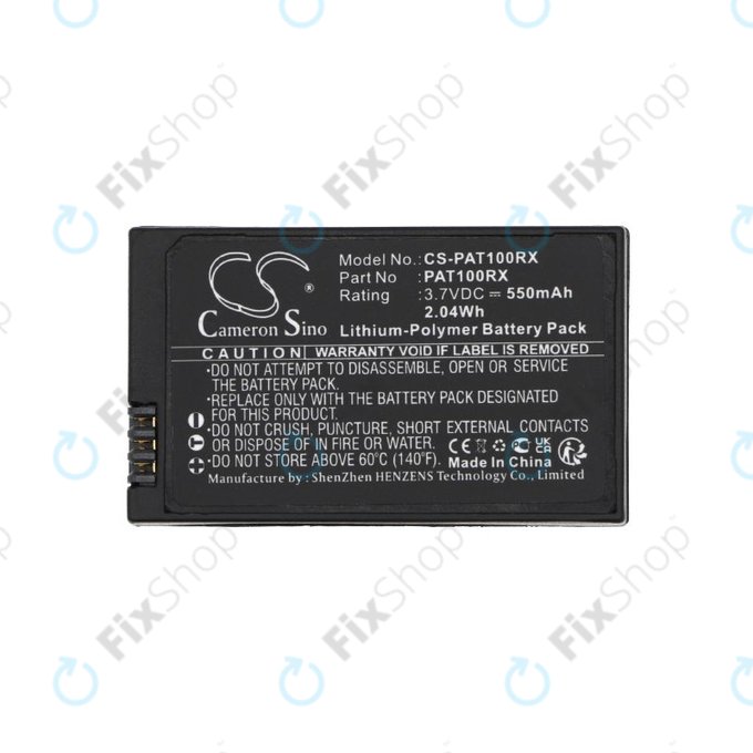 Baterie pro Parrot, 550mAh, Li-Pol, 3.7V, PF070238, HQ