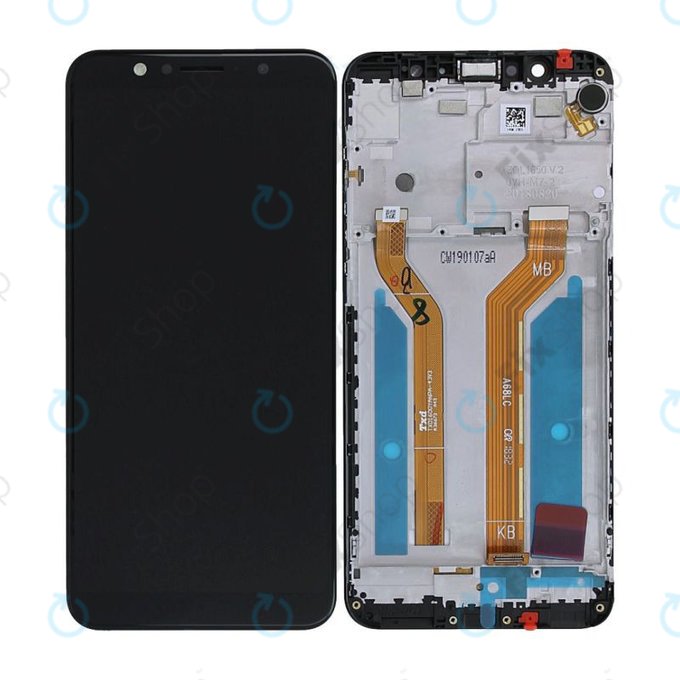 Asus Zenfone Max Pro ZB602KL (X00TD) - LCD Displej + Dotykové Sklo + Rám (Deepsea Black) - 90AX00T1-R20010 Genuine Service Pack