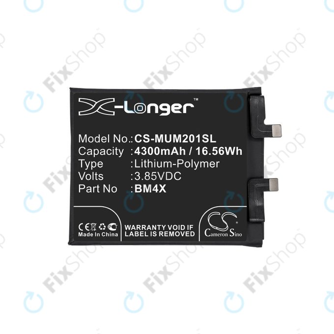 Baterie pro Xiaomi Mi 11, 4300mAh, Li-Pol, 3.85 V, BM4X, HQ