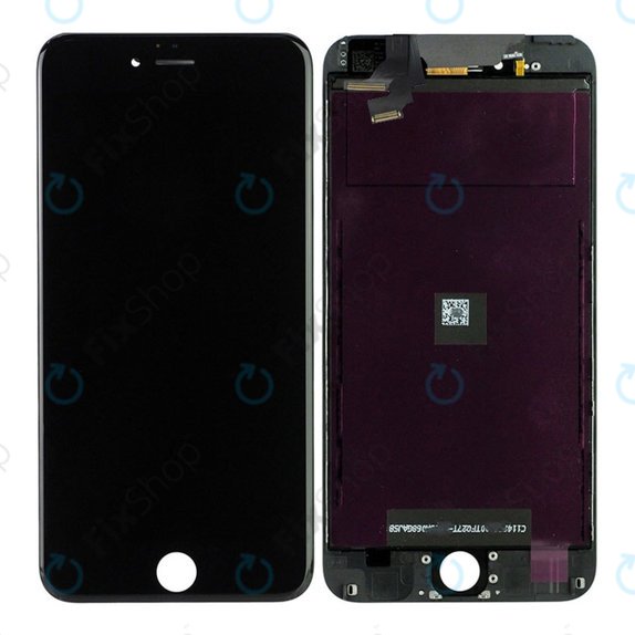 Displej pro iPhone 6 Plus, Black, Dotykové sklo s rámem