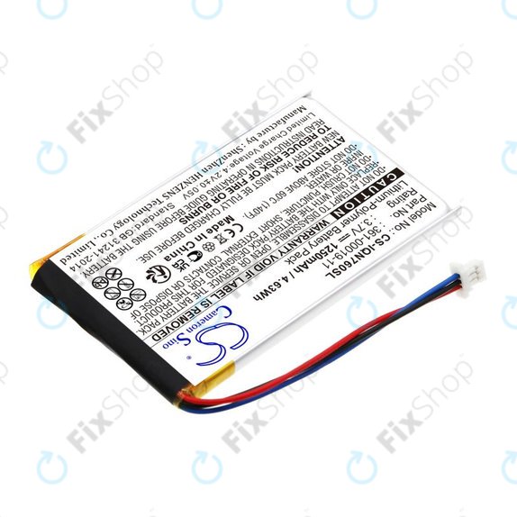 Baterie pro Garmin Nüvi 700, 710, 760, 765, Nuvi 3590, 1250mAh, Li-Pol, 3.7V, 361-00019-11, HQ