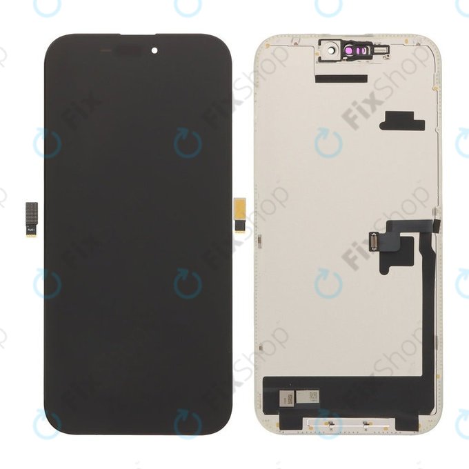 Displej Soft OLED pro iPhone 16 Pro Max, Dotykové sklo s rámem, DIAGNOSTIC