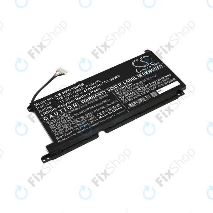 Baterie pro HP Pavilion Gaming 15,16, Spectre X360 15, 4500mAh, Li-Pol, 11.55V, 3ICP6/60/72, HQ
