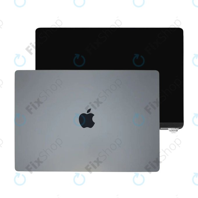 LCD displej pro MacBook Air 13", A3113 (2024), s předním sklem a krytem, Space Gray, 661-40278, Genuine Apple