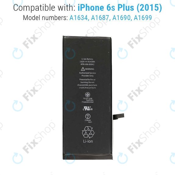 Baterie pro iPhone 6S Plus, 2750mAh, FixPremium