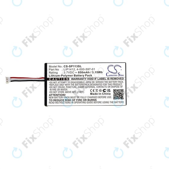 Baterie pro PSP, 850mAh, Li-Pol, 3.7V, LIP1412, HQ