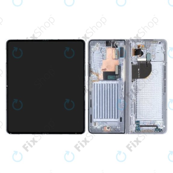 Samsung Galaxy Z Fold 5 F946B - LCD Displej + Dotykové Sklo + Rám (Icyblue) - GH82-31842C Genuine Service Pack