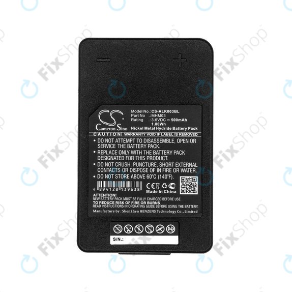 Baterie pro Autec LK Neo, 500mAh, Ni-MH, 3.6V, MHM03, R0BATT00E11A0, HQ