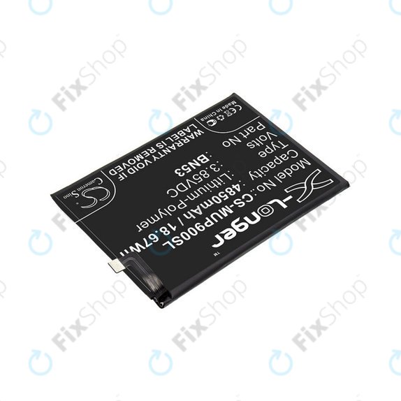 Baterie pro Xiaomi Redmi Note 9 Pro, 4850mAh, Li-Pol, 3.85 V, BN53, HQ