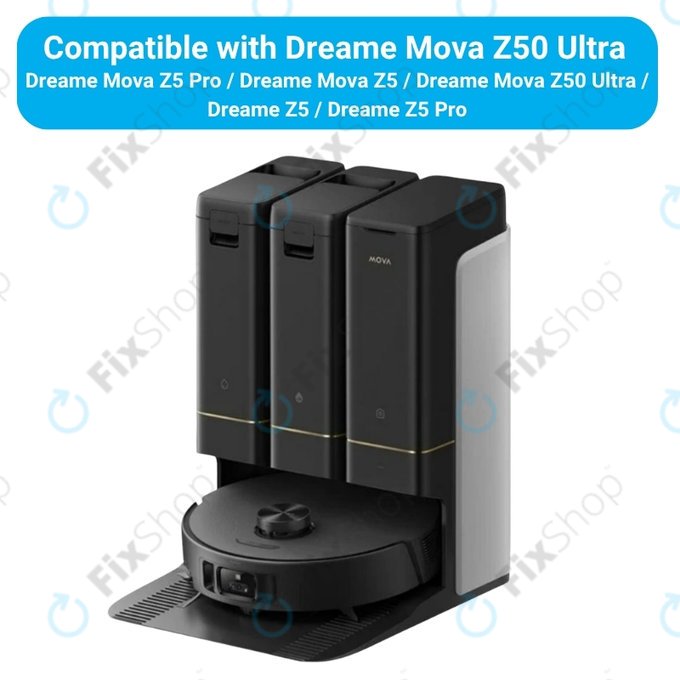 Sada náhradních dílů pro Dreame Mova Z50 Ultra, Z5, Z5 Pro (1x Hlavní kartáč, 2x Filtr, 2x Boční kartáč)