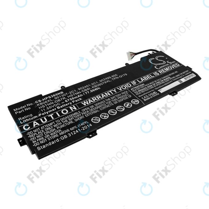 Baterie pro HP Spectre X360 15, 6750mAh, Li-Pol, 11.55V, KB06XL, HQ