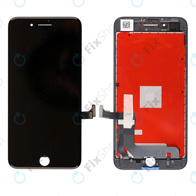 Displej pro iPhone 8 Plus, Black, Dotykové sklo s rámem