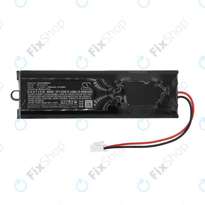 Baterie pro Rowenta Air Force Extreme, 2500mAh, Li-Ion, 14.4V, RS-RH5272, HQ