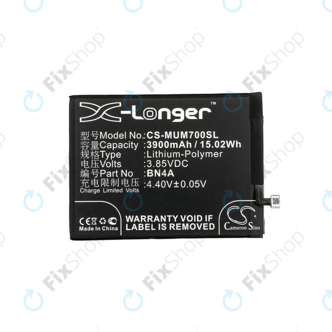 Baterie pro Xiaomi Redmi Note 7, 3900mAh, Li-Pol, 3.85 V, BN4A, HQ