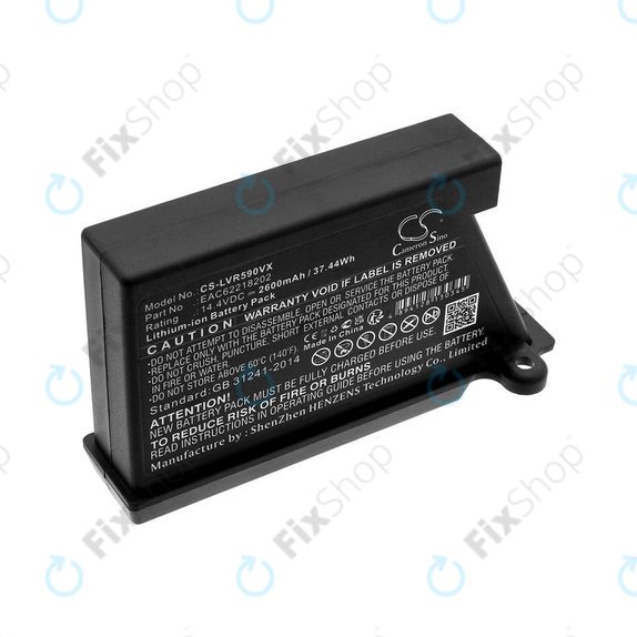 Baterie pro LG Hombot, LG VR, EAC62218202, Li-ion, 14.4V, 2600mAh, HQ