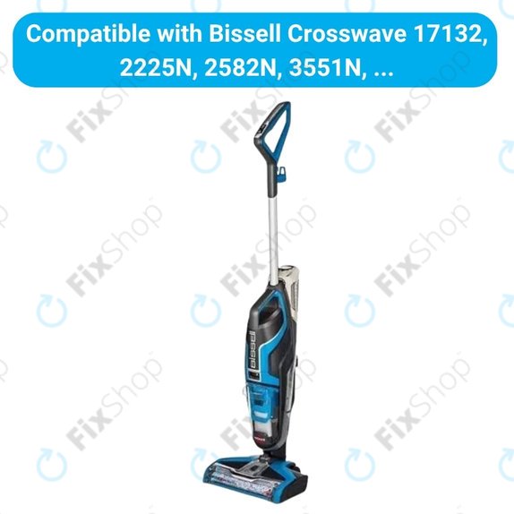 Sada náhradních dílů pro Bissell Crosswave 17132, 2225N, 2582N, 3551N (1x rotační kartáč na koberce, 1 pár rotačních kartáčů pro různé povrchy, 2x Filtr)
