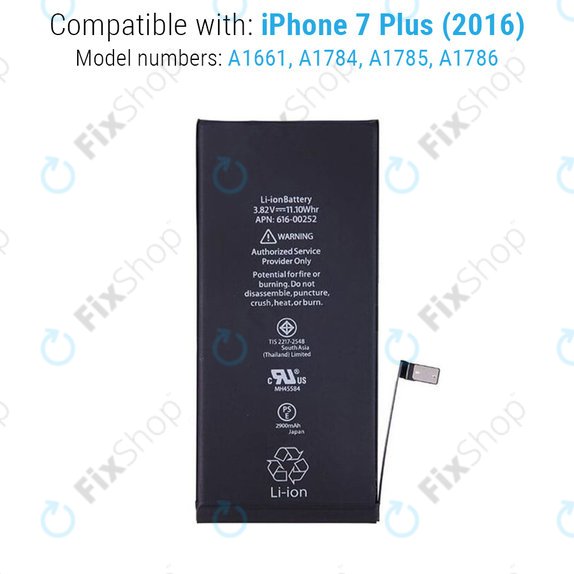 Baterie pro iPhone 7 Plus, 2900mAh