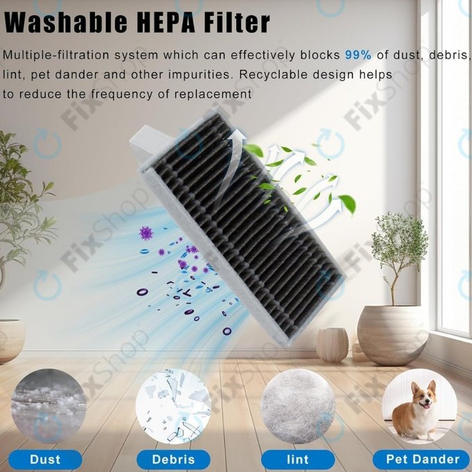 Ecovacs Deebot X9 Pro Omni, X9 Pro, T80 Omni, T80 - HEPA filtr