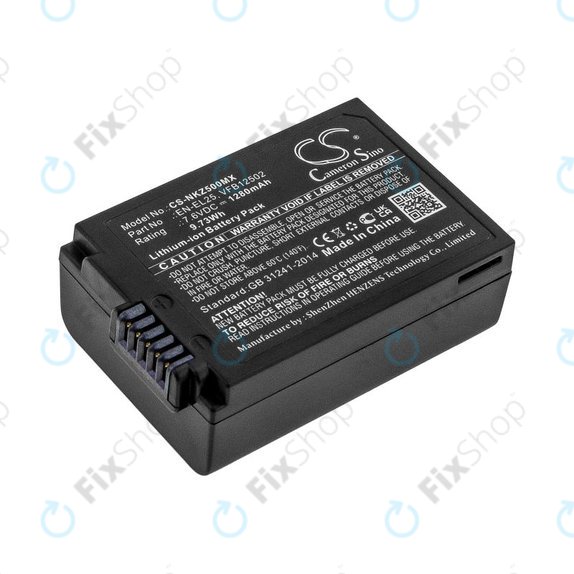 Baterie pro Nikon Z50, Z50 ZFC, Z30, Z FC, 1280mAh, Li-Ion, 7.6V, EN-EL25, HQ