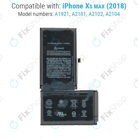 Baterie pro iPhone XS Max, 3174mAh, Service Pack