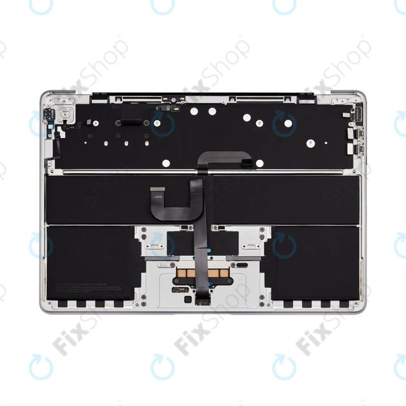 Horní rám klávesnice pro MacBook Air 13", A3113 (2024), s klávesnicí US a baterií, Silver, 661-40228, Genuine Apple