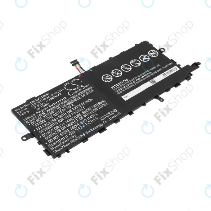 Baterie pro Lenovo Thinkpad X1 Tablet, 4900mAh, Li-Pol, 7.5V, SB10J78994, HQ