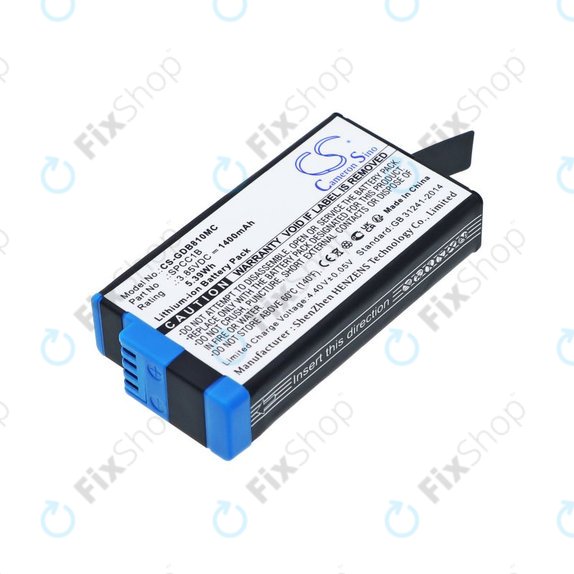 Baterie pro GoPro Max, Max 360, Acbat-001, 1400mAh, Li-Ion, 3.85V, SPCC1B, HQ