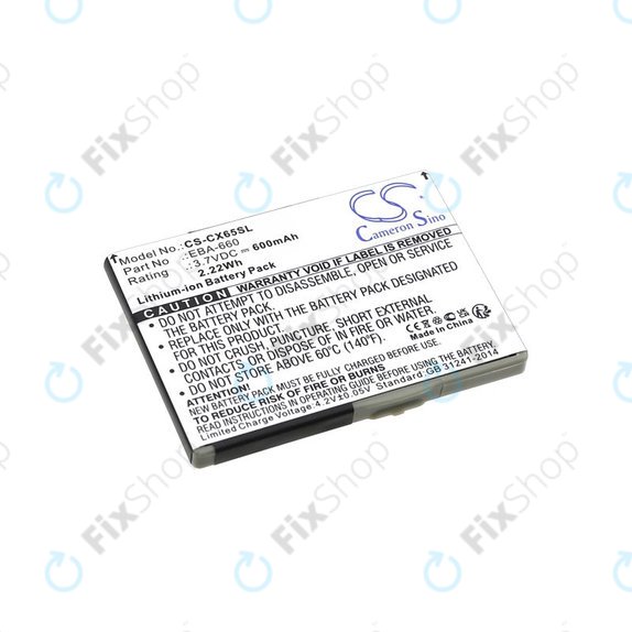 Baterie pro Siemens M8, A31, CS66, SS66, 600mAh, Li-Ion, 3.7V, EBA-660, HQ