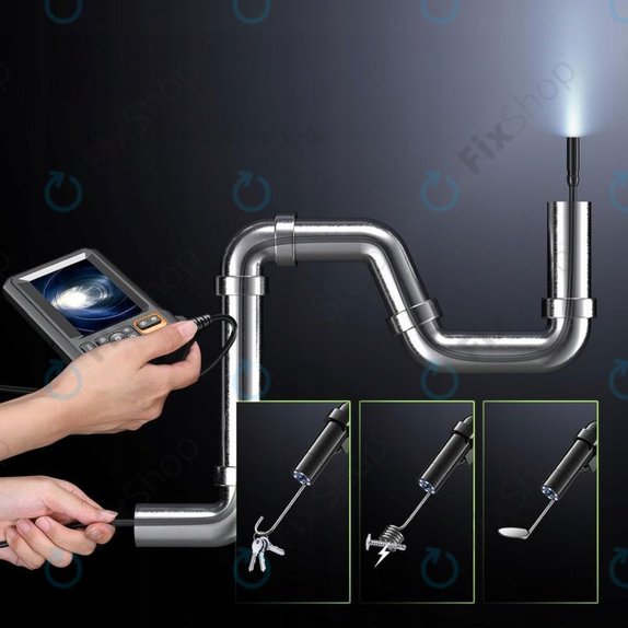 Průmyslová endoskopická kamera se 4,3" IPS displejem, 10m