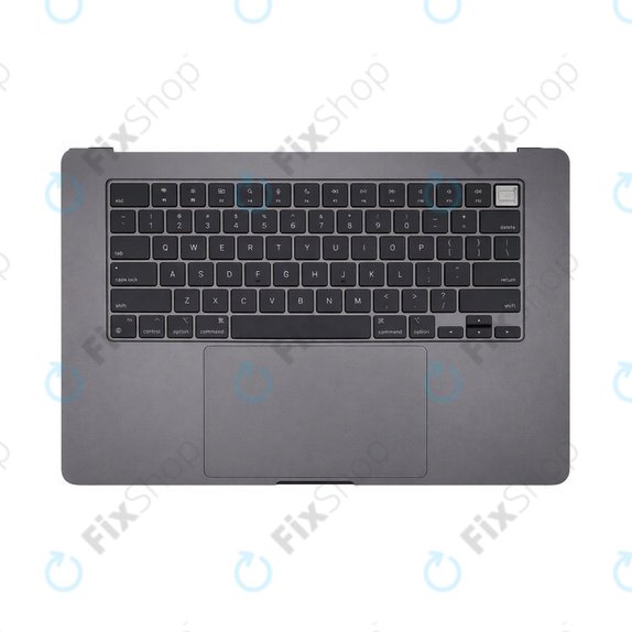 Horní rám klávesnice pro MacBook Air 15", A3114 (2023), s klávesnicí US a baterií, Space Gray, 661-34895, Genuine Apple