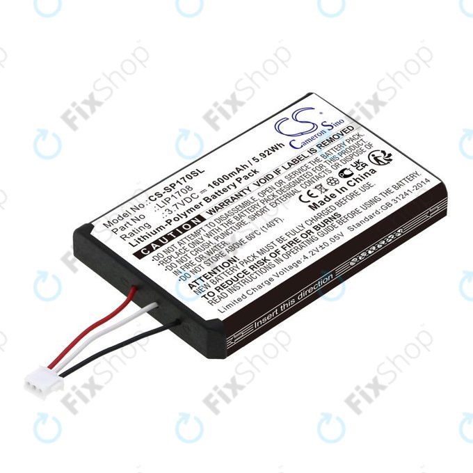 Baterie pro Sony PS5 DualSense, 1600mAh, Li-Pol, 3.7V, LIP1708, HQ