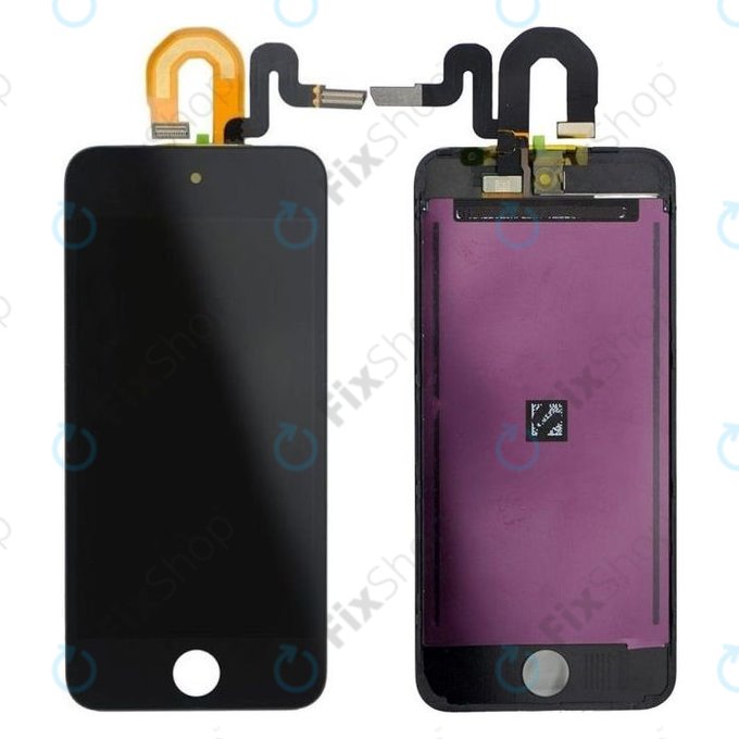 LCD Displej pro iPod Touch (5th Gen, 6th Gen, 7th Gen), Black, Dotykové sklo s rámem