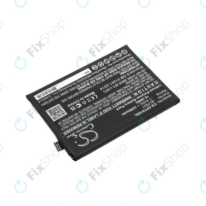 Baterie pro OnePlus 9 Pro LE2121 LE2125, 2200mAh, Li-Pol, 7.4 V, BLP827, HQ