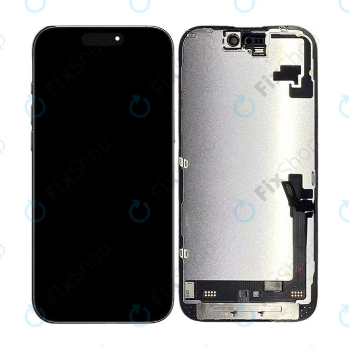Displej pro iPhone 16, Dotykové sklo s rámem, Refurbished