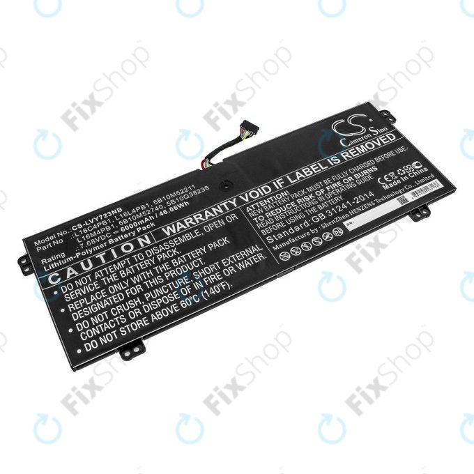 Nabíječka pro Lenovo Yoga 720-13, 730-13, 6000mAh, Li-Pol, 7.68V, L16L4PB1, HQ