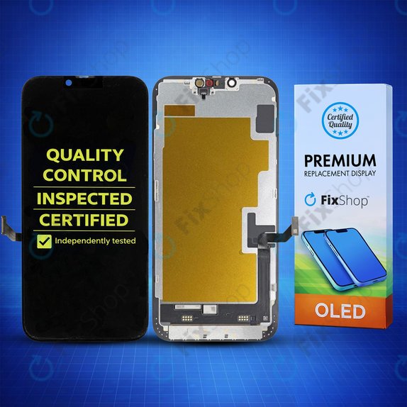 Displej Hard OLED pro iPhone 14 Plus, Dotykové sklo s rámem, FixPremium