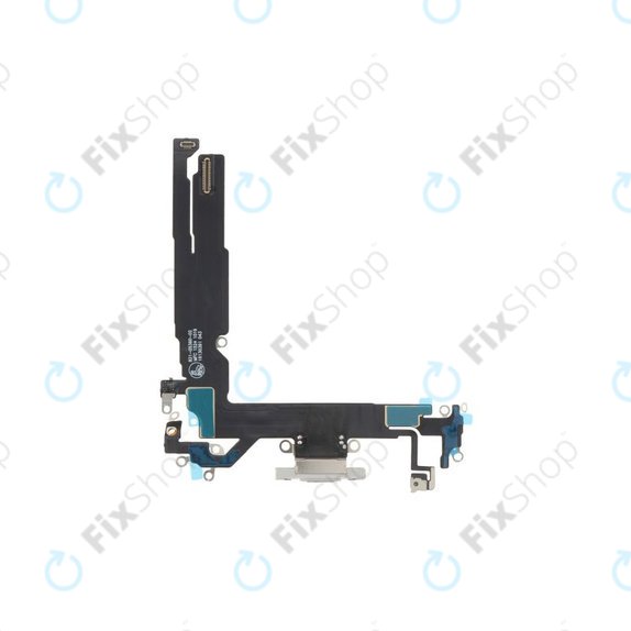 Apple iPhone 16 - Nabíjecí Konektor + Flex Kabel (White)