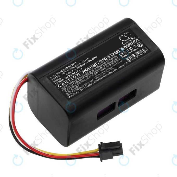 Baterie pro Samsung PowerBot-E, Eureka i5, Midea i5, i9, 3400mAh, Li-Ion, 14.8V, BP14435A, HQ