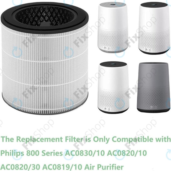 Philips 800-series, AC0830/10, AC0820/10, AC0820/30, AC0819/10 - HEPA filtr 3v1 (Aktivní uhlí)