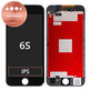 Displej pro iPhone 6S, Black, Dotykové sklo s rámem, Refurbished
