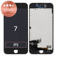 Displej pro iPhone 7, Black, Dotykové sklo s rámem, Refurbished